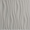 imageEkena Millwork WP20X20LEWH 19 58quotW x 19 58quotH Leandros EnduraWall Decorative 3D Wall Panel Covers 267 Sq Ft  WhiteAged Copper