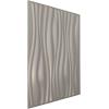 imageEkena Millwork WP20X20LEWH 19 58quotW x 19 58quotH Leandros EnduraWall Decorative 3D Wall Panel Covers 267 Sq Ft  WhiteAluminum