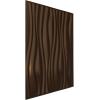imageEkena Millwork WP20X20LEWH 19 58quotW x 19 58quotH Leandros EnduraWall Decorative 3D Wall Panel Covers 267 Sq Ft  WhiteAntique Brass