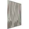 imageEkena Millwork WP20X20LEWH 19 58quotW x 19 58quotH Leandros EnduraWall Decorative 3D Wall Panel Covers 267 Sq Ft  WhiteBright Chrome