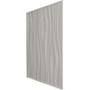 imageEkena Millwork WP20X20LEWH 19 58quotW x 19 58quotH Leandros EnduraWall Decorative 3D Wall Panel Covers 267 Sq Ft  WhiteBright Chrome