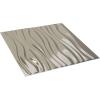 imageEkena Millwork WP20X20LEWH 19 58quotW x 19 58quotH Leandros EnduraWall Decorative 3D Wall Panel Covers 267 Sq Ft  WhiteBright Chrome