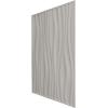 imageEkena Millwork WP20X20LEWH 19 58quotW x 19 58quotH Leandros EnduraWall Decorative 3D Wall Panel Covers 267 Sq Ft  WhiteCharcoal