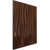 imageEkena Millwork WP20X20LEWH 19 58quotW x 19 58quotH Leandros EnduraWall Decorative 3D Wall Panel Covers 267 Sq Ft  WhiteDark Copper