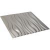 imageEkena Millwork WP20X20LEWH 19 58quotW x 19 58quotH Leandros EnduraWall Decorative 3D Wall Panel Covers 267 Sq Ft  WhiteDark Steel