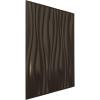 imageEkena Millwork WP20X20LEWH 19 58quotW x 19 58quotH Leandros EnduraWall Decorative 3D Wall Panel Covers 267 Sq Ft  WhiteMetallic Dark Bronze