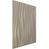 imageEkena Millwork WP20X20LEWH 19 58quotW x 19 58quotH Leandros EnduraWall Decorative 3D Wall Panel Covers 267 Sq Ft  WhiteMetallic Silver