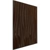 imageEkena Millwork WP20X20LEWH 19 58quotW x 19 58quotH Leandros EnduraWall Decorative 3D Wall Panel Covers 267 Sq Ft  WhiteMystic Brown