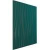 imageEkena Millwork WP20X20LEWH 19 58quotW x 19 58quotH Leandros EnduraWall Decorative 3D Wall Panel Covers 267 Sq Ft  WhiteSatin Lagoon