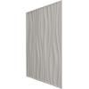 imageEkena Millwork WP20X20LEWH 19 58quotW x 19 58quotH Leandros EnduraWall Decorative 3D Wall Panel Covers 267 Sq Ft  WhiteWeathered Steel