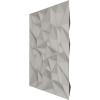 imageEkena Millwork WP20X20LTWH 19 58quotW x 19 58quotH Leto EnduraWall Decorative 3D Wall Panel Covers 267 Sq FtAged Metallic Rust