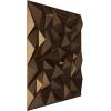 imageEkena Millwork WP20X20LTWH 19 58quotW x 19 58quotH Leto EnduraWall Decorative 3D Wall Panel Covers 267 Sq FtAntique Brass