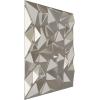 imageEkena Millwork WP20X20LTWH 19 58quotW x 19 58quotH Leto EnduraWall Decorative 3D Wall Panel Covers 267 Sq FtBright Chrome