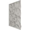 imageEkena Millwork WP20X20LTWH 19 58quotW x 19 58quotH Leto EnduraWall Decorative 3D Wall Panel Covers 267 Sq FtBright Chrome