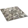 imageEkena Millwork WP20X20LTWH 19 58quotW x 19 58quotH Leto EnduraWall Decorative 3D Wall Panel Covers 267 Sq FtBright Chrome