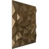 imageEkena Millwork WP20X20LTWH 19 58quotW x 19 58quotH Leto EnduraWall Decorative 3D Wall Panel Covers 267 Sq FtChampagne Bronze
