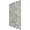 imageEkena Millwork WP20X20LTWH 19 58quotW x 19 58quotH Leto EnduraWall Decorative 3D Wall Panel Covers 267 Sq FtCharcoal