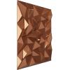 imageEkena Millwork WP20X20LTWH 19 58quotW x 19 58quotH Leto EnduraWall Decorative 3D Wall Panel Covers 267 Sq FtCopper