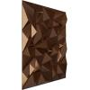 imageEkena Millwork WP20X20LTWH 19 58quotW x 19 58quotH Leto EnduraWall Decorative 3D Wall Panel Covers 267 Sq FtDark Copper