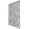 imageEkena Millwork WP20X20LTWH 19 58quotW x 19 58quotH Leto EnduraWall Decorative 3D Wall Panel Covers 267 Sq FtDark Steel