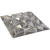 imageEkena Millwork WP20X20LTWH 19 58quotW x 19 58quotH Leto EnduraWall Decorative 3D Wall Panel Covers 267 Sq FtDark Steel
