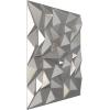 imageEkena Millwork WP20X20LTWH 19 58quotW x 19 58quotH Leto EnduraWall Decorative 3D Wall Panel Covers 267 Sq FtDark Steel
