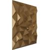 imageEkena Millwork WP20X20LTWH 19 58quotW x 19 58quotH Leto EnduraWall Decorative 3D Wall Panel Covers 267 Sq FtGold Rush