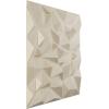 imageEkena Millwork WP20X20LTWH 19 58quotW x 19 58quotH Leto EnduraWall Decorative 3D Wall Panel Covers 267 Sq FtMetalic Pearl Mist