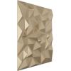 imageEkena Millwork WP20X20LTWH 19 58quotW x 19 58quotH Leto EnduraWall Decorative 3D Wall Panel Covers 267 Sq FtMetallic Champagne Mist