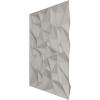 imageEkena Millwork WP20X20LTWH 19 58quotW x 19 58quotH Leto EnduraWall Decorative 3D Wall Panel Covers 267 Sq FtMetallic Champagne Mist