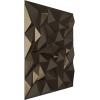 imageEkena Millwork WP20X20LTWH 19 58quotW x 19 58quotH Leto EnduraWall Decorative 3D Wall Panel Covers 267 Sq FtMetallic Dark Bronze