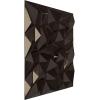 imageEkena Millwork WP20X20LTWH 19 58quotW x 19 58quotH Leto EnduraWall Decorative 3D Wall Panel Covers 267 Sq FtMetallic Rust Mist