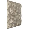 imageEkena Millwork WP20X20LTWH 19 58quotW x 19 58quotH Leto EnduraWall Decorative 3D Wall Panel Covers 267 Sq FtMetallic Silver