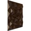 imageEkena Millwork WP20X20LTWH 19 58quotW x 19 58quotH Leto EnduraWall Decorative 3D Wall Panel Covers 267 Sq FtMystic Brown