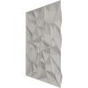imageEkena Millwork WP20X20LTWH 19 58quotW x 19 58quotH Leto EnduraWall Decorative 3D Wall Panel Covers 267 Sq FtSatin Blossom White