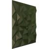 imageEkena Millwork WP20X20LTWH 19 58quotW x 19 58quotH Leto EnduraWall Decorative 3D Wall Panel Covers 267 Sq FtSatin Canyon Green