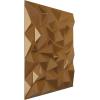 imageEkena Millwork WP20X20LTWH 19 58quotW x 19 58quotH Leto EnduraWall Decorative 3D Wall Panel Covers 267 Sq FtVintage Gold