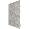 imageEkena Millwork WP20X20LTWH 19 58quotW x 19 58quotH Leto EnduraWall Decorative 3D Wall Panel Covers 267 Sq FtWeathered Steel
