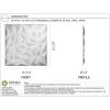 imageEkena Millwork WP20X20LTWH 19 58quotW x 19 58quotH Leto EnduraWall Decorative 3D Wall Panel Covers 267 Sq FtWhite
