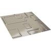 imageEkena Millwork WP20X20ODWH 19 58quotW x 19 58quotH Odessa EnduraWall Decorative 3D Wall Panel Covers 267 Sq FtWhiteBright Coat Chrome