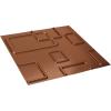 imageEkena Millwork WP20X20ODWH 19 58quotW x 19 58quotH Odessa EnduraWall Decorative 3D Wall Panel Covers 267 Sq FtWhiteBright Coat Copper
