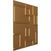 imageEkena Millwork WP20X20ODWH 19 58quotW x 19 58quotH Odessa EnduraWall Decorative 3D Wall Panel Covers 267 Sq FtWhiteBright Coat Gold