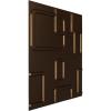 imageEkena Millwork WP20X20ODWH 19 58quotW x 19 58quotH Odessa EnduraWall Decorative 3D Wall Panel Covers 267 Sq FtWhiteMetallic Antique Brass