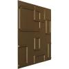 imageEkena Millwork WP20X20ODWH 19 58quotW x 19 58quotH Odessa EnduraWall Decorative 3D Wall Panel Covers 267 Sq FtWhiteMetallic Champagne Bronze