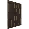 imageEkena Millwork WP20X20ODWH 19 58quotW x 19 58quotH Odessa EnduraWall Decorative 3D Wall Panel Covers 267 Sq FtWhiteMetallic Dark Bronze
