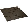 imageEkena Millwork WP20X20ODWH 19 58quotW x 19 58quotH Odessa EnduraWall Decorative 3D Wall Panel Covers 267 Sq FtWhiteMetallic Dark Bronze