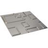 imageEkena Millwork WP20X20ODWH 19 58quotW x 19 58quotH Odessa EnduraWall Decorative 3D Wall Panel Covers 267 Sq FtWhiteMetallic Dark Steel