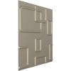 imageEkena Millwork WP20X20ODWH 19 58quotW x 19 58quotH Odessa EnduraWall Decorative 3D Wall Panel Covers 267 Sq FtWhiteMetallic Silver Metallic