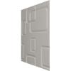 imageEkena Millwork WP20X20ODWH 19 58quotW x 19 58quotH Odessa EnduraWall Decorative 3D Wall Panel Covers 267 Sq FtWhiteMetallic Silver Metallic