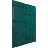 imageEkena Millwork WP20X20ODWH 19 58quotW x 19 58quotH Odessa EnduraWall Decorative 3D Wall Panel Covers 267 Sq FtWhiteUltraCover Satin Lagoon